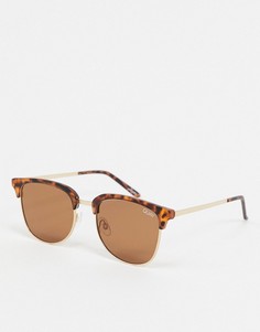 Солнцезащитные очки в стиле ретро в черепаховой оправе Quay-Коричневый