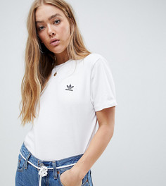 Белая футболка с логотипом adidas Originals Рremium-Черный