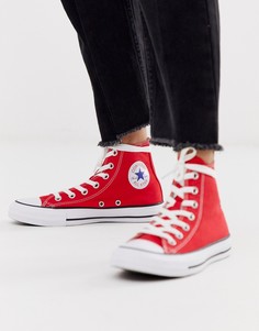 Красные высокие кроссовки Converse Chuck Taylor All Star-Красный