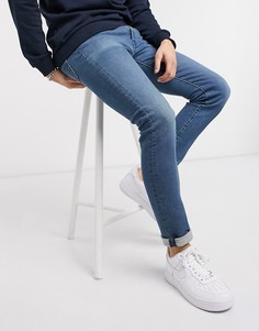 Синие супероблегающие джинсы стретч Levis 519-Синий Levis®