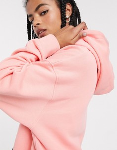 Худи в стиле oversized из органического хлопка персиково-розового цвета Weekday-Бежевый