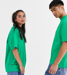 Зеленая футболка COLLUSION Unisex-Зеленый