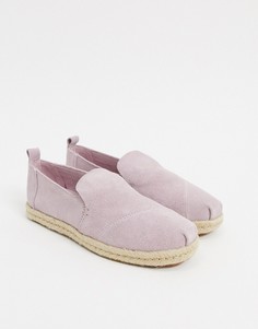 Лавандовые замшевые эспадрильи TOMS-Фиолетовый