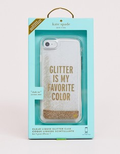 Чехол для iPhone 8/7/6s с блестками Kate Spade-Золотой