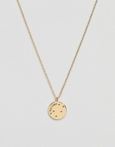 Ожерелье с подвеской "Близнецы" Accessorize-Золотой