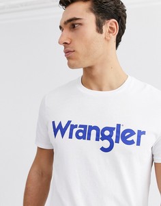 Белая футболка с логотипом Wrangler-Белый