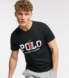 Черная футболка с логотипом Polo Ralph Lauren эксклюзивно для ASOS-Черный