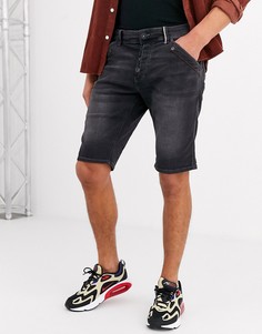Черные джинсовые шорты Tom Tailor-Черный