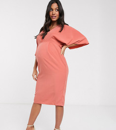 Платье-футляр миди ASOS DESIGN Maternity-Розовый