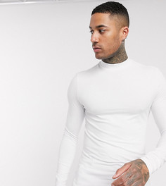 Белый обтягивающий лонгслив ASOS DESIGN Tall