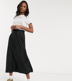 Черная плиссированная юбка миди ASOS DESIGN Tall-Мульти