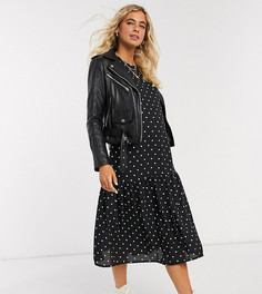 Свободное платье миди в горошек ASOS DESIGN Maternity-Мульти
