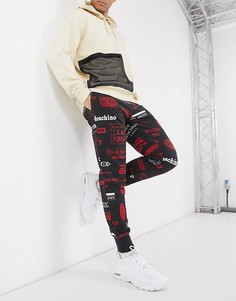Джоггеры с логотипом Love Moschino-Черный