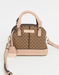 Бежевая миниатюрная сумка с логотипом River Island-Бежевый