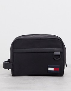 Черный несессер с логотипом Tommy Hilfiger