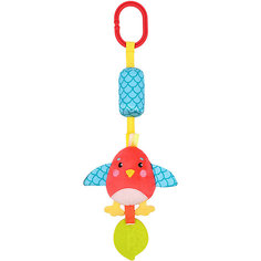 Игрушка-подвеска Жирафики "Птичка", с колокольчиком и прорезывателем