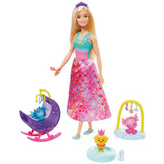 Игровой набор Barbie Dreamtopia "Заботливая принцесса" Малыши-питомцы Mattel