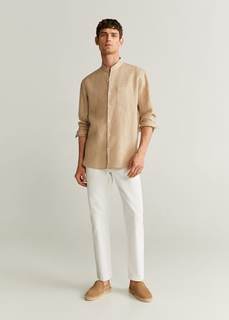 Рубашка regular fit 100% лен - Chennai Mango