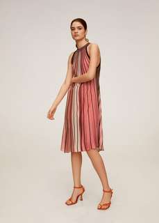 Трикотажное платье в полоску - Commeta Mango