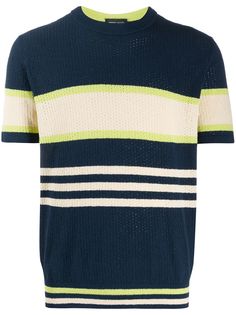 Roberto Collina colour-block striped T-shirt