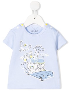 Kenzo Kids animal car print T-shirt