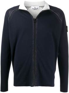 Stone Island knitted zipped sweatshirt