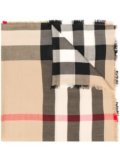 Burberry кашемировый шарф в клетку