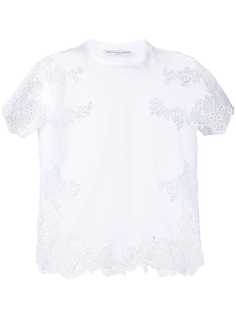 Ermanno Scervino топ с фестонами и V-образным вырезом