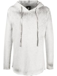 Thom Krom distressed-effect drawstring hoodie