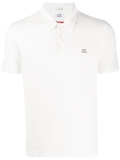 C.P. Company embroidered logo polo shirt