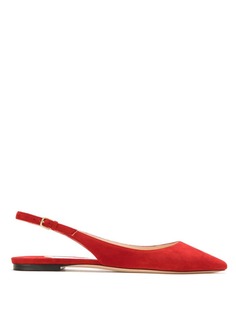 Jimmy Choo JIMMY CHOO ERINFLATSUE RED Furs & Skins->Leather