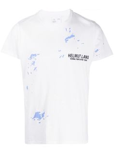 Helmut Lang футболка с абстрактным принтом
