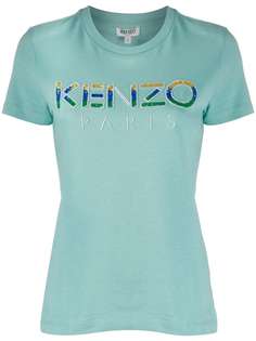 Kenzo футболка с логотипом из пайеток