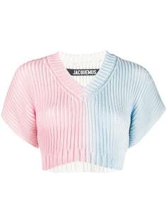 Jacquemus укороченный топ в рубчик