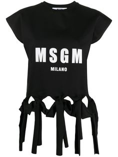 MSGM футболка с узлом