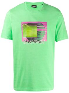 Diesel футболка T-Just-Neon-S1 с графичным принтом