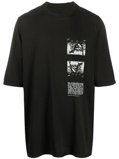 Rick Owens DRKSHDW футболка с фотопринтом