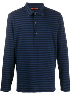 Barena striped long-sleeve polo shirt