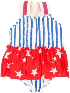 Monnalisa star panel swimsuit