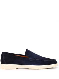 Santoni лоферы с перфорацией