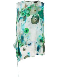 Antonelli блузка с абстрактным цветочным принтом