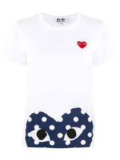 Comme Des Garçons Play футболка с круглым вырезом и принтом