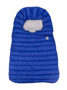 Moncler Kids дутый спальный конверт с капюшоном