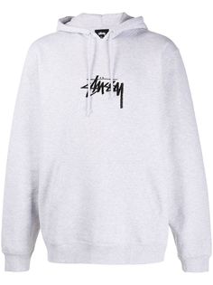 Stussy худи с вышитым логотипом