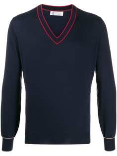 Brunello Cucinelli пуловер с V-образным вырезом