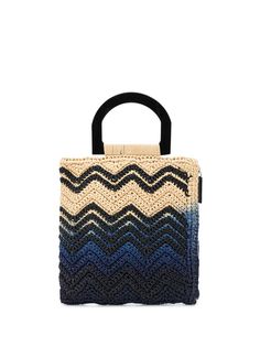 M Missoni плетеная сумка в стиле колор-блок