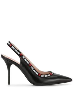 Love Moschino туфли с ремешком на пятке и заклепками