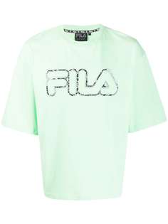 Fila футболка с тисненым логотипом