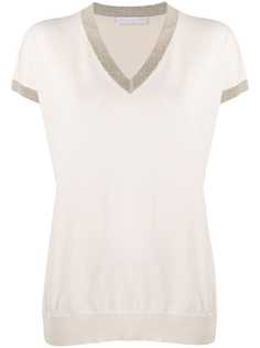 Fabiana Filippi трикотажный топ со стразами