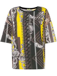 Versace Jeans Couture футболка с принтом в стилистике пэчворк